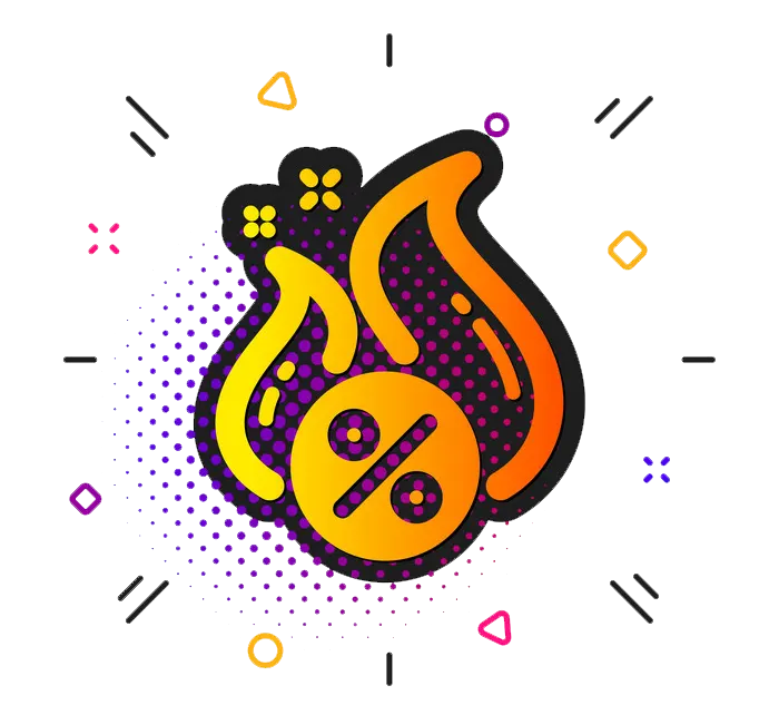loan percent icon hot discount sign vector 28372280 - بلک فرایدی استوک