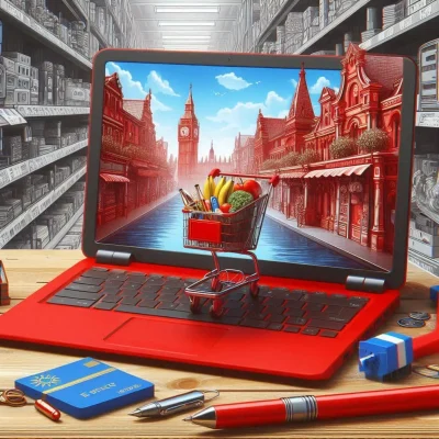 لپ-تاپ-اروپایی-در-فروشگاه-قرمز-استوک